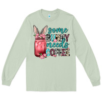 Matcha Some Bunny needs coffee Long Sleeve Tee - Neo Western