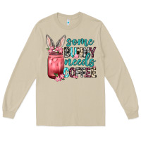 Mushroom Some Bunny needs coffee Long Sleeve Tee - Neo Western