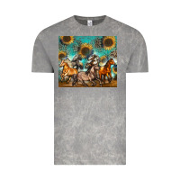 Cloud Rock western horses Vintage Tee - Zillion Design Studio