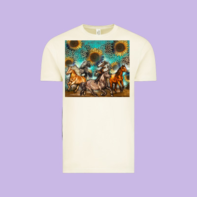 Western Horses Vintage Tee Designed By Zillion Design Studio