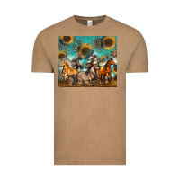 Vintage Coffee western horses Vintage Tee - Zillion Design Studio