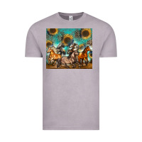 Vintage Zinc western horses Vintage Tee - Zillion Design Studio