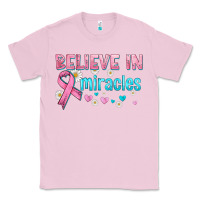 Bubblegum Pink believe in miracles with ribbon Classic Tee - HRA Design Shop