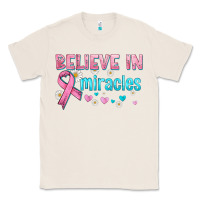 Natural believe in miracles with ribbon Classic Tee - HRA Design Shop