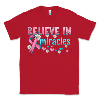 Red believe in miracles with ribbon Classic Tee - HRA Design Shop