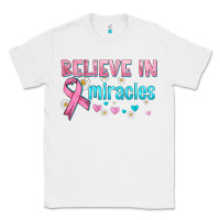 White believe in miracles with ribbon Classic Tee - HRA Design Shop