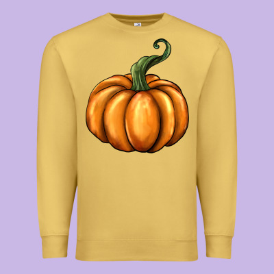 Pumpkin Premium Sweatshirt Designed By Barkaloodesign