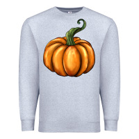 Heather Grey pumpkin Premium Sweatshirt - BarkalooDesign