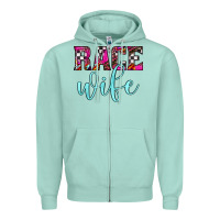 Seafoam race wife Zipper Hoodie - JahusDesignShop