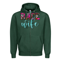 Sports Green race wife Zipper Hoodie - JahusDesignShop