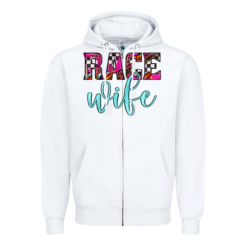 Race Wife Zipper Hoodie by JahusDesignShop | Teevron