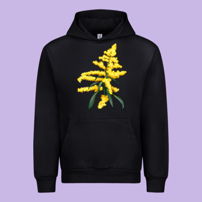 Botanical Goldenrod Urban Hoodie Designed By Lillyallendesigns