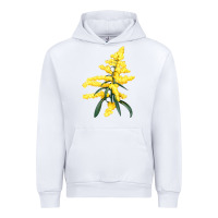 White Botanical Goldenrod Urban Hoodie - LillyAllenDesigns