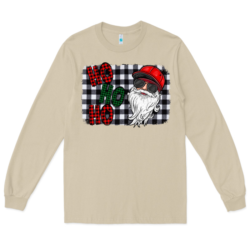 Ho Ho Ho Long Sleeve Tee by CowhideDigitalArt | Teevron