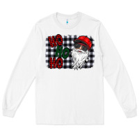 White ho ho ho Long Sleeve Tee - CowhideDigitalArt