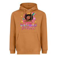 Meerkat birthday princess with afro girl Heavyweight Hoodie - NancyCooperArtShop