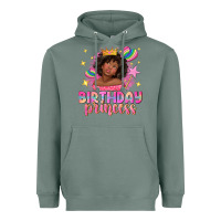 Sage birthday princess with afro girl Heavyweight Hoodie - NancyCooperArtShop