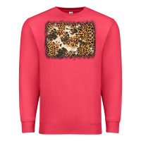 Cardinal distressed leopard cowhide background Premium Sweatshirt - Jasminsmagicworld