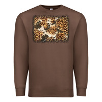 Chestnut distressed leopard cowhide background Premium Sweatshirt - Jasminsmagicworld