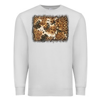 Dove Grey distressed leopard cowhide background Premium Sweatshirt - Jasminsmagicworld