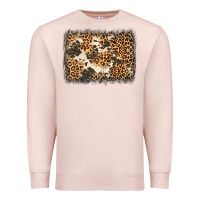 Pale Pink distressed leopard cowhide background Premium Sweatshirt - Jasminsmagicworld