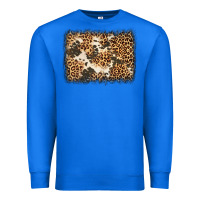 True Royal distressed leopard cowhide background Premium Sweatshirt - Jasminsmagicworld