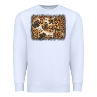 White distressed leopard cowhide background Premium Sweatshirt - Jasminsmagicworld