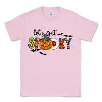 Bubblegum Pink Let's Get Spooky Classic Tee - CowhideDigitalArt