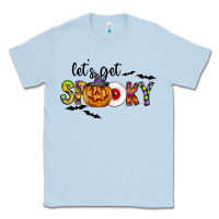 Dusty Blue Let's Get Spooky Classic Tee - CowhideDigitalArt