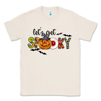 Natural Let's Get Spooky Classic Tee - CowhideDigitalArt