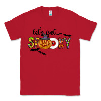 Red Let's Get Spooky Classic Tee - CowhideDigitalArt