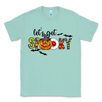 Seafoam Let's Get Spooky Classic Tee - CowhideDigitalArt