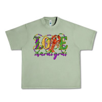 Oil Green love with crawfish mardi gras Urban Heavy Tee - RanaPortraitStore