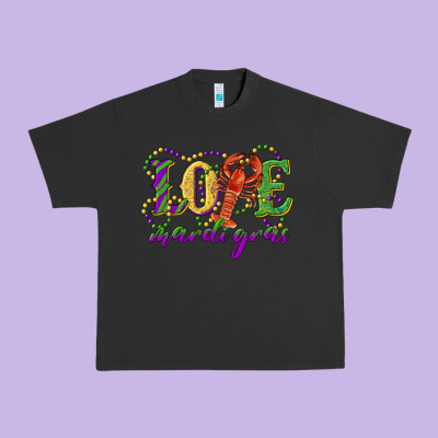 Love With Crawfish Mardi Gras Urban Heavy Tee Designed By Ranaportraitstore