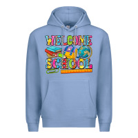 Colony Blue welcome school Premium Hoodie - NancyCooperArtShop
