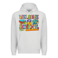 Dove Grey welcome school Premium Hoodie - NancyCooperArtShop