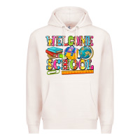 Pale Pink welcome school Premium Hoodie - NancyCooperArtShop