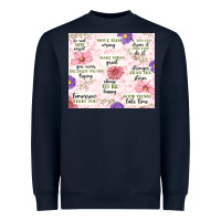Navy positive quotes Heavyweight Sweatshirt - MaliasSmallBusiness