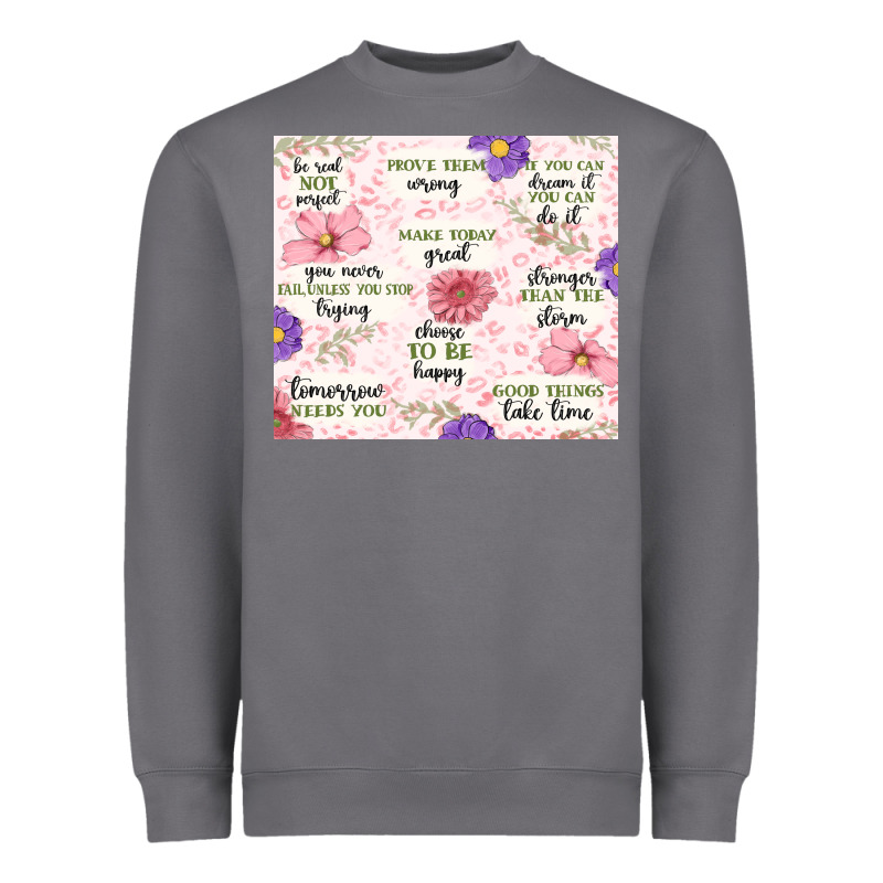 Positive Quotes Heavyweight Sweatshirt by MaliasSmallBusiness | Teevron