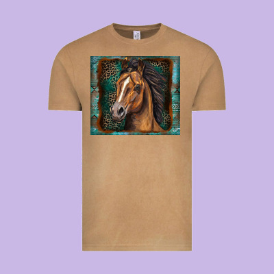 Western Horse Vintage Tee Designed By Zillion Design Studio