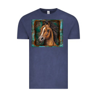 Vintage Denim western horse Vintage Tee - Zillion Design Studio
