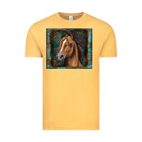 Vintage Mustard western horse Vintage Tee - Zillion Design Studio