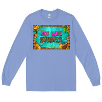 Colony Blue hot wife summer skinny metal can holder Long Sleeve Tee - HRA Design Shop