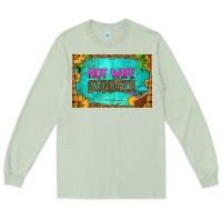 Matcha hot wife summer skinny metal can holder Long Sleeve Tee - HRA Design Shop