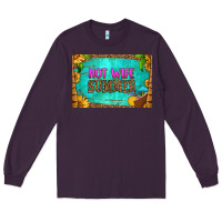 Plum hot wife summer skinny metal can holder Long Sleeve Tee - HRA Design Shop