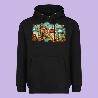 Thanksgiving Coffee Heavyweight Hoodie Designed By Jasminsmagicworld