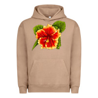 Pigment Burro Hawaiian Hibiscus Flower Urban Hoodie - LillyAllenDesigns