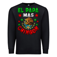 Black El Papa Mas Chingon Mexican Premium Sweatshirt - LillyAllenDesigns