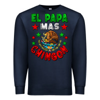 Navy El Papa Mas Chingon Mexican Premium Sweatshirt - LillyAllenDesigns