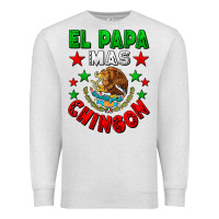Oatmeal Heather El Papa Mas Chingon Mexican Premium Sweatshirt - LillyAllenDesigns